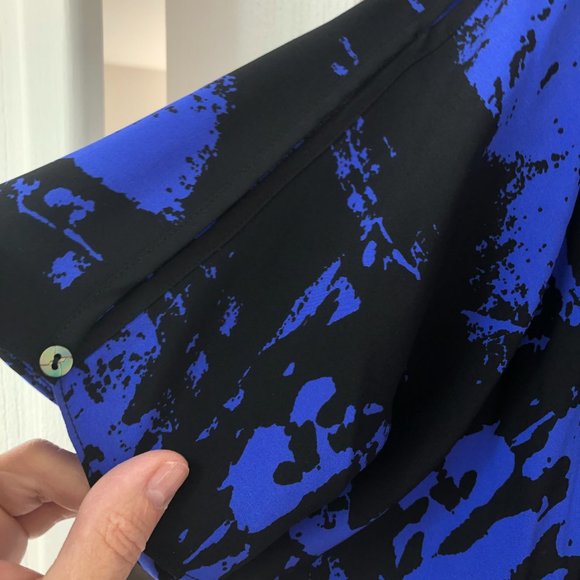 Nicole Miller Blue/Black Dress - Size S - Picture 10 of 16